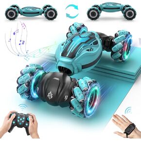 Minetom Gesture Sensing Stunt RC Cars, 8WD Remote Control Climbing Car Toys for Age 6-8, Transform Drift Off Road Vehicle Toy for Kids 9 10 11 12 Years Old Christmas Birthday Gifts for Boys & Girls