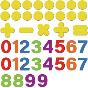 CHEFAN Felt Numbers for Kids, Felt Board Pieces, Precut Felt Story Pieces, Felt Figures, Number Learning Toy for Learning Counting, Math Counters for Preschool Kindergarten