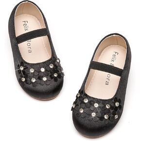 Felix & Flora Toddler Girl Dress Shoes - Flower Girl Ballet Flats School Wedding Party