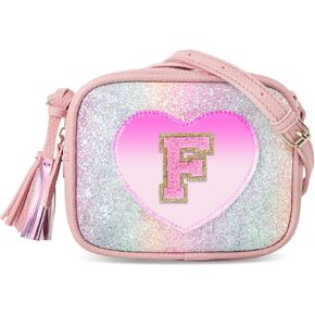 هدايا عيد ميلاد للفتيات 2 3 4 5 6 7 8 9 10 سنوات، محفظة فتاة صغيرة للأطفال الصغار محفظة على شكل قلب حقيبة كروس صغيرة مع شرابة، هدايا محفظة أولية لطيفة شخصية للمراهقين ابنة الأخت (E) in Kuwait