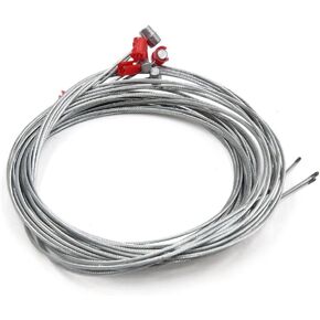 uxcell Universal 5Pcs 1.8m Length Metal Clutch Line Cable Wire for Motorcycle Scooter