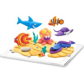 Fat Brain Toys Hey Clay Ocean Creatures - Clay Kit with Interactive App, Kids & Tweens