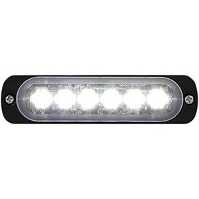 United Pacific 37045B 6 High Power LED Super Thin Directional Warning Light - White