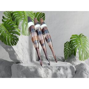 Merit wooden craft Handcrafted Resin epoxy & Wood Mix Crochet Hooks Ergonomic Soft Handle Needles Knit Weave Craft Yarn Different Size, Crochet Hooks,. (8mm)