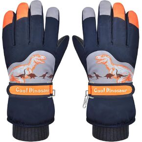 Kids Waterproof Winter Gloves Warm Snow Ski Gloves for Girls Boys Toddler, Winter Snowboard Gloves for Cold Weather