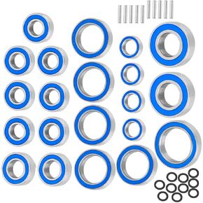 RC Sealed Bearings Kit Upgrade Parts for 1/10 Slash 4WD LGC HCG and VXL,Rustler/Stampede/Telluride/Rally 4X4.Navy Blue.