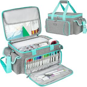 Carrying Case Compatible with Cricut Joy Xtra,Protable Travel Storage Bag with Removable Dividers Fits for Cricut Joy Xtra Accessories and Supplies