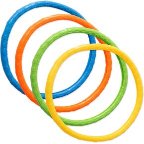 Kiddie Play Diving Pool Toys for Kids, Swimming Pool Diving Rings 4 Pack