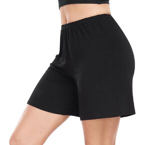 MANCYFIT Pettipants for Under Dresses Womens Bloomers Flat Edge Culottes Slips Shorts