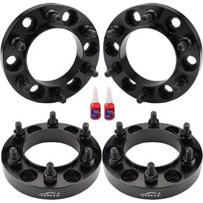 FLYCLE 6x5.5 Hubcentric Wheel Spacers 2 inch for 1995-2023 Tacoma 1989-2024 4Runner, 6x139.7mm Wheel Spacer with 12x1.5 Studs 106mm Bore for Tundra FJ Cruiser Fortuner Sequoia GX460 GX470