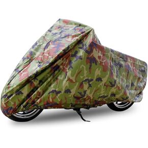 uxcell L 190T Scooter Motorcycle Cover Camouflage Outdoor Dust 86inch for Yamaha