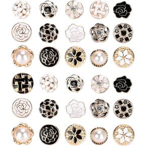 Brooches for Women, 30Pcs Enamel Lapel Pins Cute Enamel Lapel Pin Set Mini Brooch Pins for Clothes Shirt Brooch Buttons Metal Locking Pin Backs Cover Up Buttons