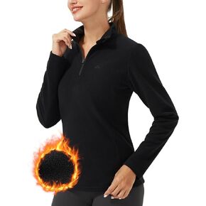 Pioneer Camp Women's Fleece Quarter Zip Pullover Jacket Long Sleeve Lightweight Sweatshirt Thermal Polar Fleece Sweater Tops