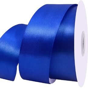UOUYOO 1 1/2 بوصة شريط ساتان أزرق ملكي 50 ياردة أشرطة قماشية لفة لتغليف الهدايا باقة الزهور باقة أقواس باقة الزفاف ودعوات الزفاف in Kuwait