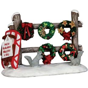 Lemax Christmas Village Christmas Wreaths 4 Sale - 54942