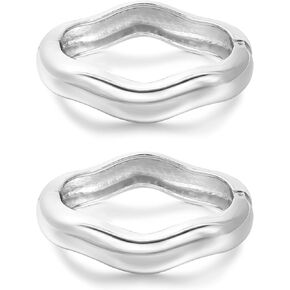 Elegance 11 designs Gold Bangles For Women Chunky Trendy Hinged Cuff Open Bracelet Wide Minimalist Bracelets Jewelry Gift
