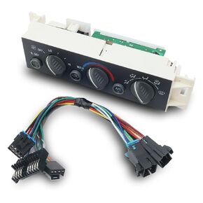 599-006 AC Heater Climate Control Panel with Rear Defogger Fit for 1996-2000 Chevy Cadillac for GMC - Escalade C1500 C2500 Suburban K1500 K2500 Tahoe Yukon Replace#9378805 15-72547