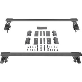 Go Rhino 5935000T XRS Cross Bars - Truck Bed Rail Kit for Mid-Sized Trucks without Tonneau Covers for 05-24 Gladiator, Ranger, Canyon, Tacoma, Frontier, Maverick, Colorado