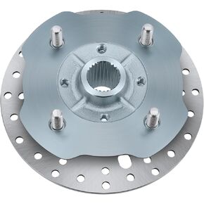 JAVIK Front Wheel Hub And Brake Rotor With Bolts for Yamaha Big Bear 350 1999 Big Bear 400 2000-2006 Wolverine 350 1995-2000 Kodiak 400 1999