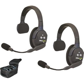 EARTEC UL3S UltraLITE Full Duplex Wireless Headset Communication for 3 Users - 3 Single Ear Headsets