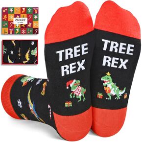 Christmas Gifts Stocking Socks for Kids - Christmas Socks Dinosaur Socks for Boys Girls 2-12 Years