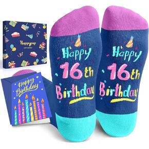 HAPPYPOP 16th Birthday Gifts Ideas Socks - Gifts for 16 Year old Boy Girl, Gifts for Teens 16