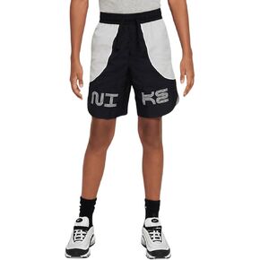 Nike Boys' NSW Amplify Woven Shorts (US, Alpha, Small, Regular, Black/Light Smoke Grey)