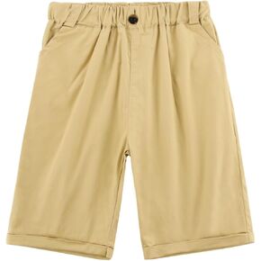 Shorts for Boys, Boy's Pull on Uniform Jogger Shorts for Summer
