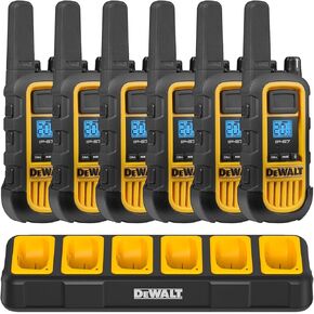 DEWALT DXFRSCH6-300 6 Port Charger for DXFRS300 Walkie Talkie Two-Way Radios