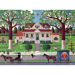 Buffalo Games - Charles Wysocki - Ice Cream and Hopscotch - 1000 Piece Jigsaw Puzzle for Adults Challenging Puzzle Perfect for Game Nights - Finished Puzzle Size is 26.75 x 19.75
