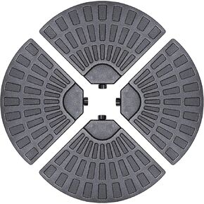4Pcs Offset Umbrella Base, Heavy-duty Cantilever Umbrella Base Weights, Water or Sand Filled Circular Umbrella Weight for Offset Umbrella Stand, 150-194lbs in Kuwait