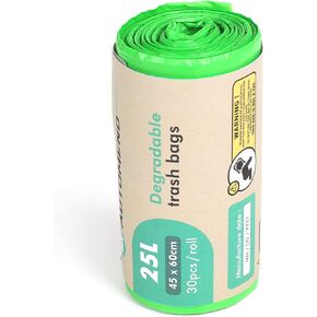 AUTOMEND PRO Garbage Bag for Car - Disposable Trash Bag for Cars | 25L Car Trash Bin | Roll of 30 Car Trash Bags | Durable Trash Bags for Cars | Hanging Car Trash Bag for Front and Back Seat
