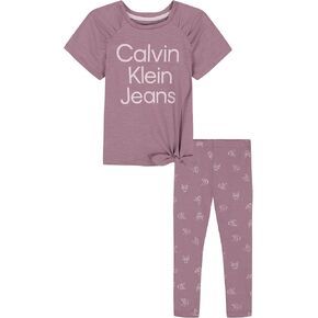 Calvin Klein girls 2pc Tunic Legging Set