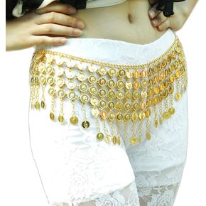 Women's Belly Dance Tower Shape Metal Hip Scarf