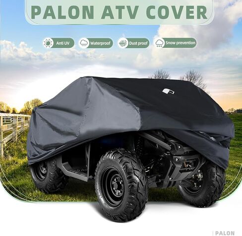 غطاء PALON ATV، أغطية 4 عجلات شديدة التحمل مقاومة للماء، مقاومة للطقس، ملحقات ATV مناسبة لهوندا بولاريس سوزوكي كاواساكي ياماها، غطاء ATV خارجي، غطاء رباعي العجلات in Kuwait