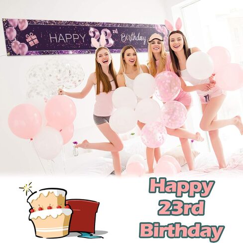 Happy 70th Birthday Backdrop Pink Photo Background Banner Cheers to 70 Years Old Decorations Party Supplies in Kuwait