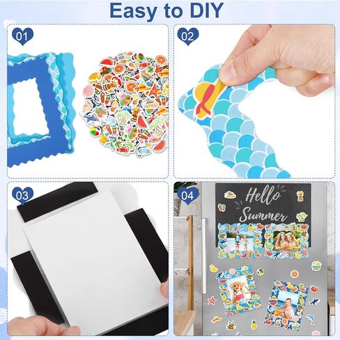 24 حزمة من إطارات الصور المصنوعة من إسفنج الخريف لعيد الشكر DIY إطار الحرف اليدوية لأوراق الخريف وصورة حرفة الخريف وإطارات الصور مع 300 ورقة ملصقات لحفلات عيد الشكر وأعياد الميلاد in Saudi Arabia