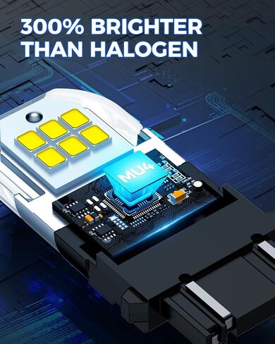 Marsauto 168 194 LED Light Bulb, T10 Light Bulbs White 6000K Super Bright 2835SMD Chip Replacement LED Bulbs for Backup Reverse Lights Car Dome Map Door Courtesy License Plate Lights (Pack of 4) in Kuwait