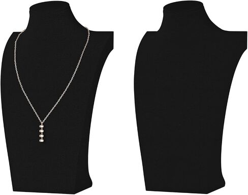 Necklace Display Stand for Selling, Necklace Holder Organizer, Necklace Mannequin Holder for Jewelry Displays,Velvet Chain Jewelry Bust Holder Organizer (Beige, S 4PCS) in Saudi Arabia