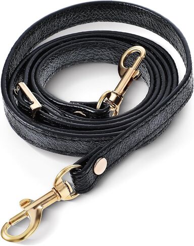 Leather Straps Replacement for Handbags, 1Pcs Purse Straps Replacement Crossbody 47.2 Inch Long Black Adjustable Replacement Strap with Metal Buckle for Crossbody Bag Purse Handbag in Saudi Arabia