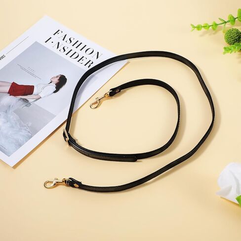 Leather Straps Replacement for Handbags, 1Pcs Purse Straps Replacement Crossbody 47.2 Inch Long Black Adjustable Replacement Strap with Metal Buckle for Crossbody Bag Purse Handbag in Saudi Arabia
