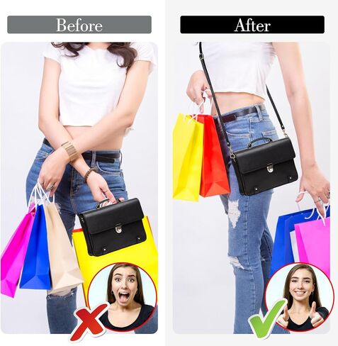 Leather Straps Replacement for Handbags, 1Pcs Purse Straps Replacement Crossbody 47.2 Inch Long Black Adjustable Replacement Strap with Metal Buckle for Crossbody Bag Purse Handbag in Saudi Arabia