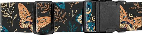 Luggage Straps for Suitcases, Adjustable Travel Belt, Durable Wide Luggage Strap, Cute Suitcase Strap Identifiers with Buckle, Bag Straps for Luggage, Black White Butterfly in Saudi Arabia
