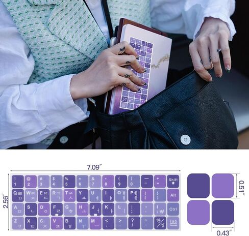 2PCS Universal English Keyboard Stickers Letters for PC Laptop Computer | Keyboard Sticker Black Background with White Lettering, Keyboard Letters Replacement Sticker with Tweezer, Renew Keyboards in Saudi Arabia