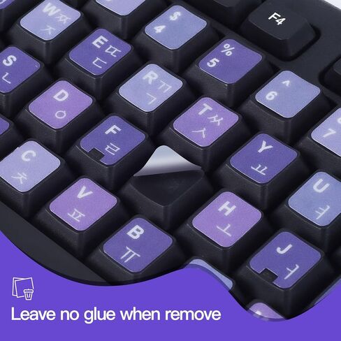 2PCS Universal English Keyboard Stickers Letters for PC Laptop Computer | Keyboard Sticker Black Background with White Lettering, Keyboard Letters Replacement Sticker with Tweezer, Renew Keyboards in Saudi Arabia