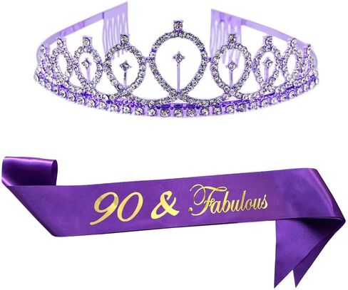 Birthday Crowns for Women 30 & Fabulous Sash and Tiara Birthday Crown for Women in Saudi Arabia