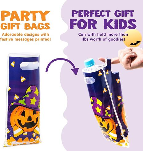 JOYIN 72 Pieces Halloween Trick Or Treat Bags in 4 Designs for Trick-or-Treating, Halloween Party Favors, Event Party Supplies, Halloween Goodie Candy Bags in Saudi Arabia