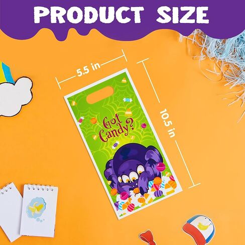JOYIN 72 Pieces Halloween Trick Or Treat Bags in 4 Designs for Trick-or-Treating, Halloween Party Favors, Event Party Supplies, Halloween Goodie Candy Bags in Saudi Arabia