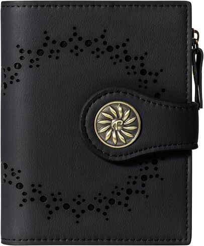 Small Wallets Woman Leather Bifold RFID Blocking Card Holder Wallet with Zipper Coin Pocket in Kuwait