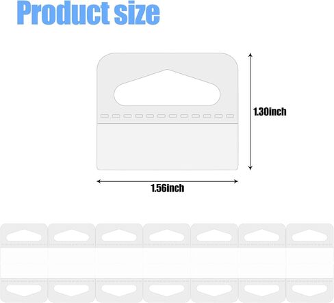 100 PCS Clear Sticky Hang Tabs, Plastic Sticky Hanging Tabs for Store Displays Retail Displays (Medium Round Hole) in Kuwait